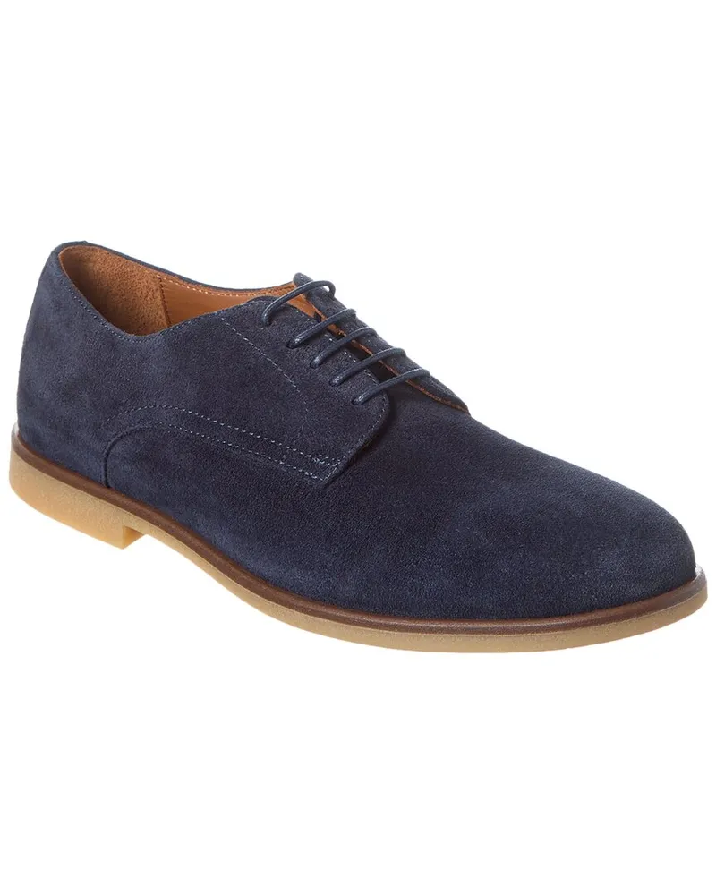 Aquatalia Silvio Weatherproof Suede Loafer Blue