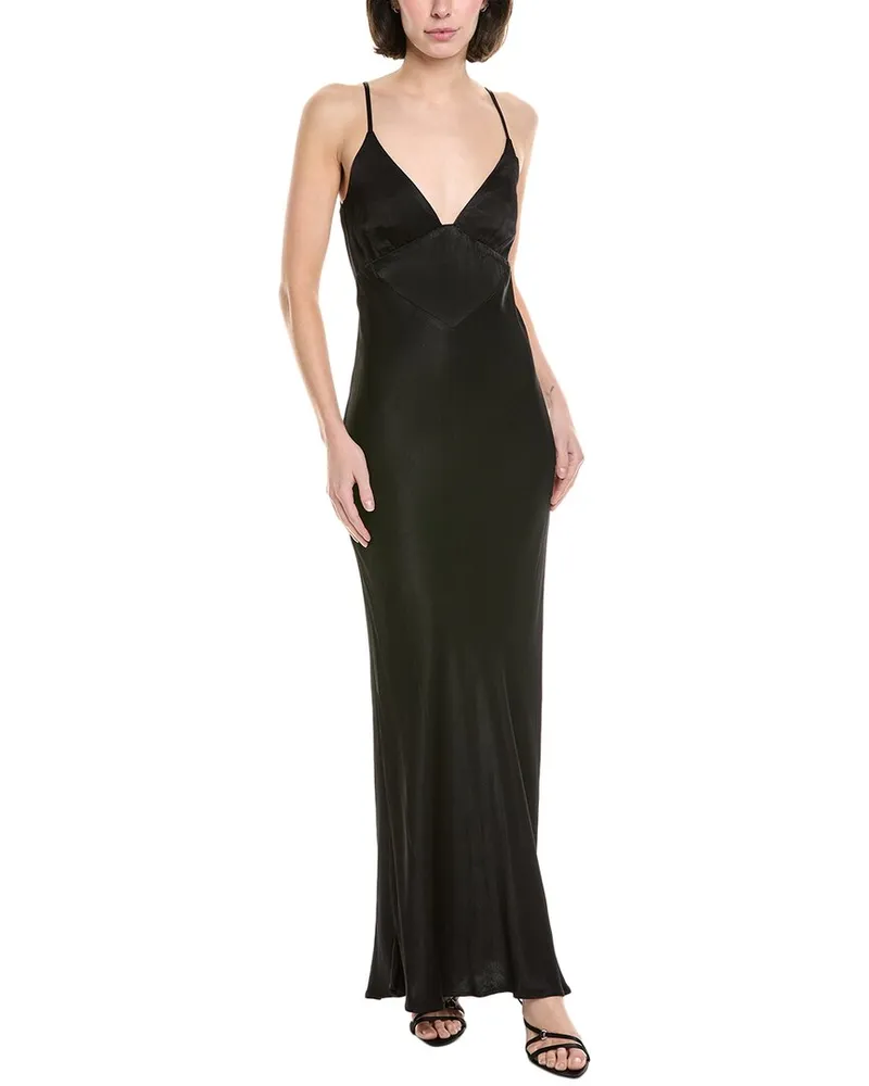 Bardot Capri Slip Dress Black