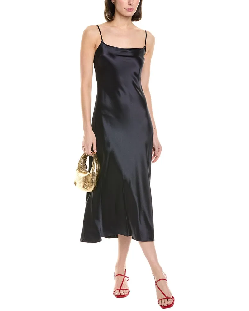 STAUD Meander Slip Dress Blue