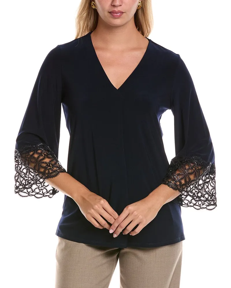 Joseph Ribkoff Sequin Top Blue