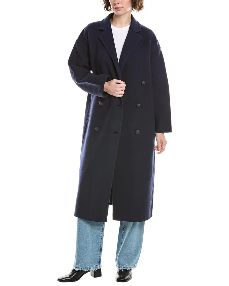 Rag & Bone Thea Italian Splittable Wool-Blend Coat Nocolor
