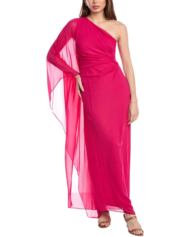 Max Mara Studio Vallet Silk Maxi Dress Pink