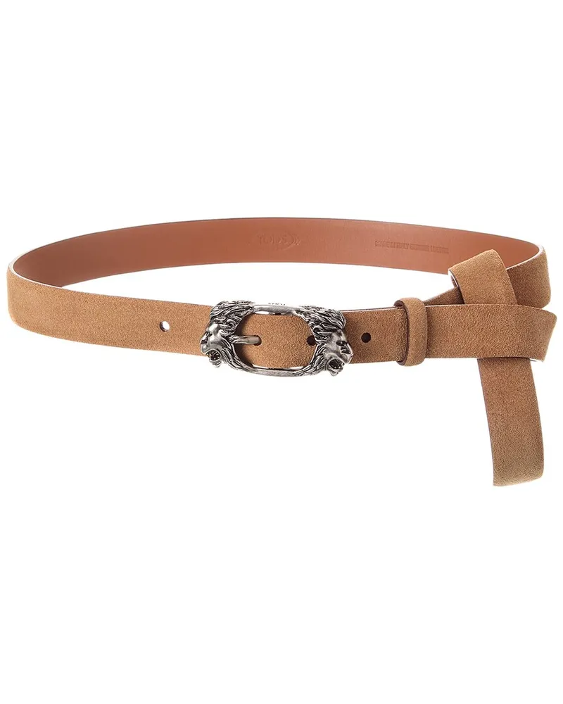 TOD'S TOD’s Suede Belt Brown