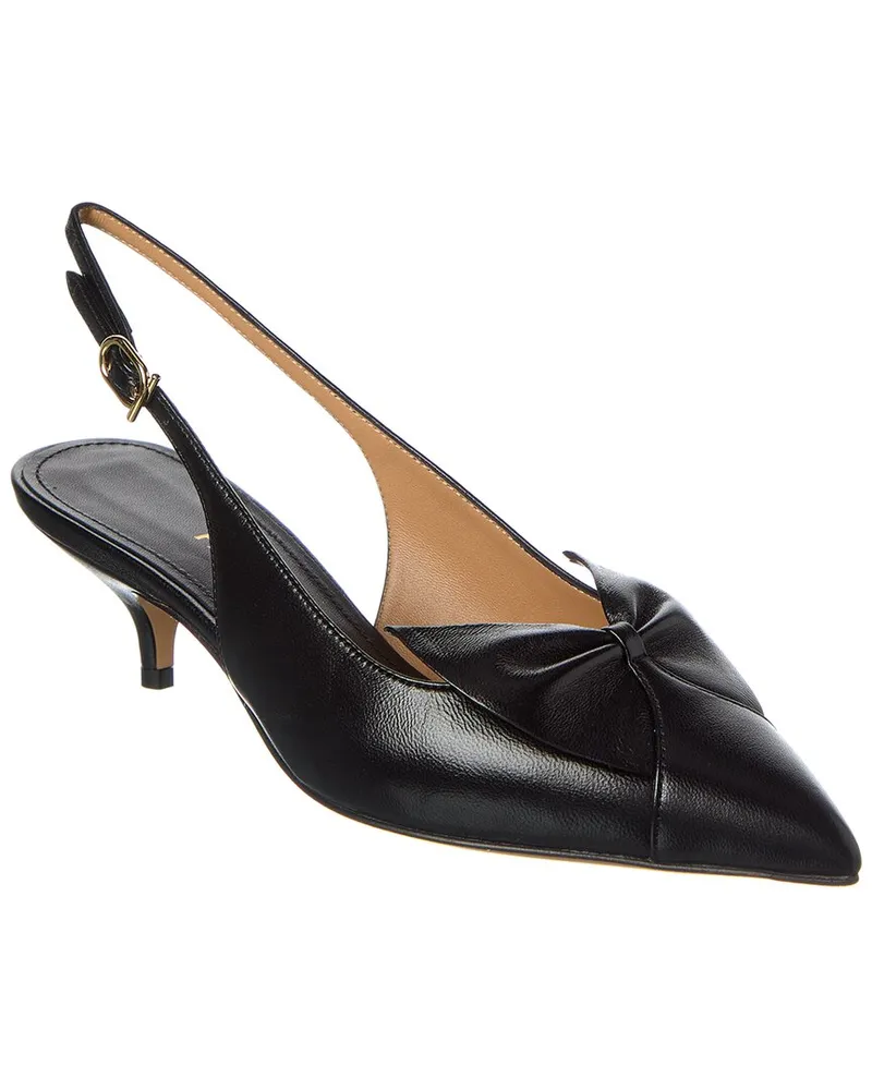 Ferragamo Felli Leather Slingback Pump Black
