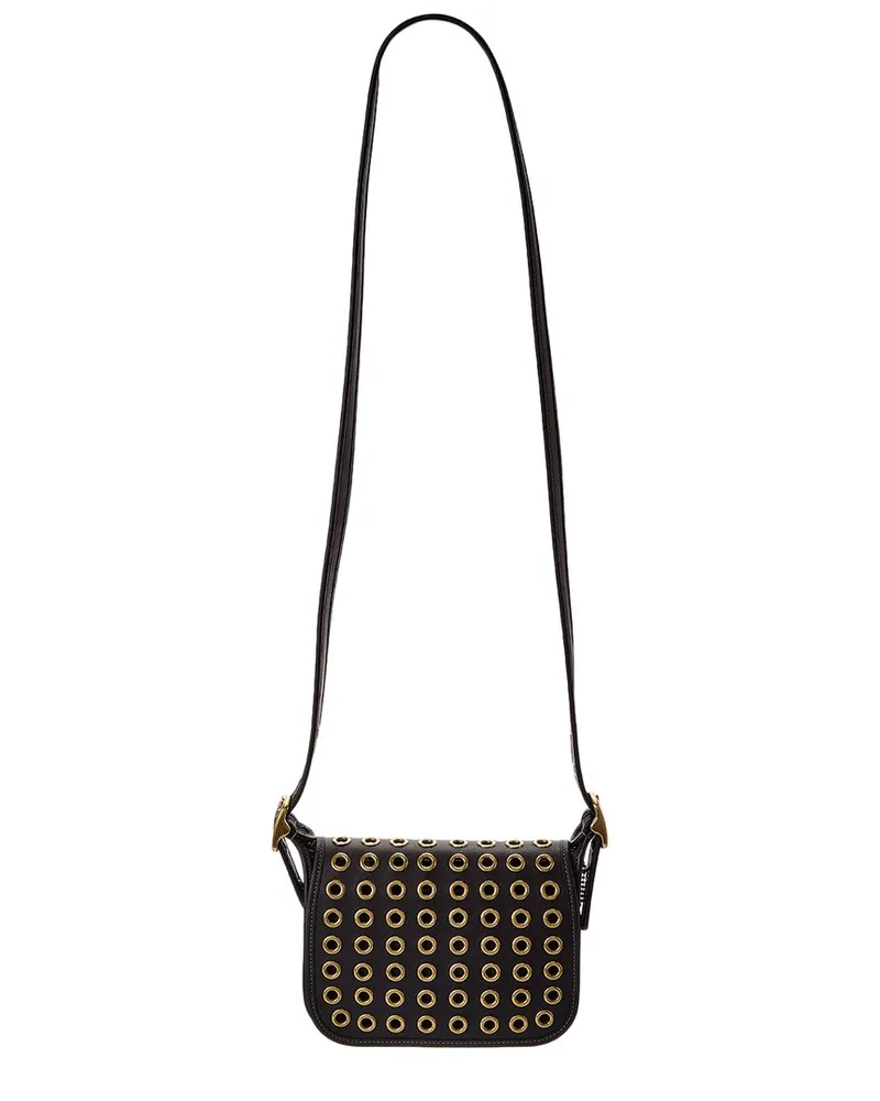 Coach The Coach Originals Grommets Patricia Legacy Leather Bag Black