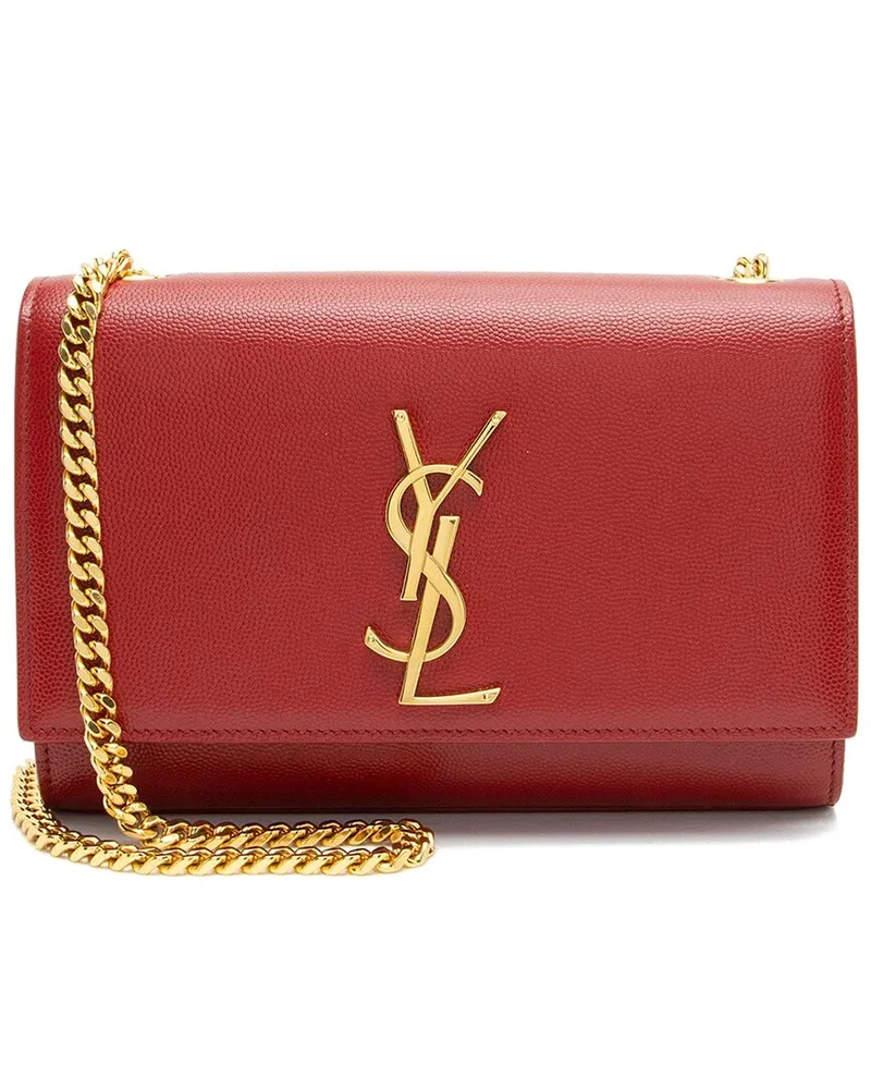 Saint Laurent Red Leather Monogram Kate Small Shoulder Bag (Authentic Pre-  Loved Nocolor