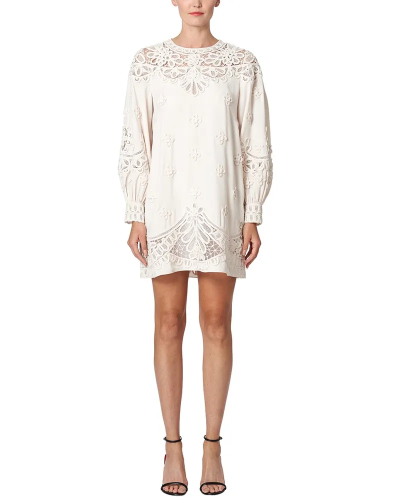 Carolina Herrera New York Puff Sleeve Mini Dress Nocolor
