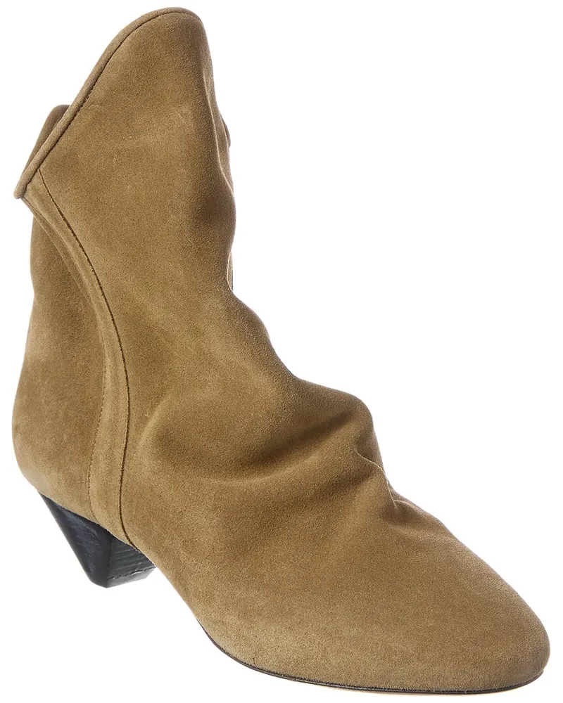 Isabel Marant Doey Suede Bootie Brown
