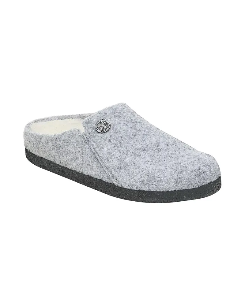 Birkenstock Zermatt Shearling & Wool Felt Slipper Grey