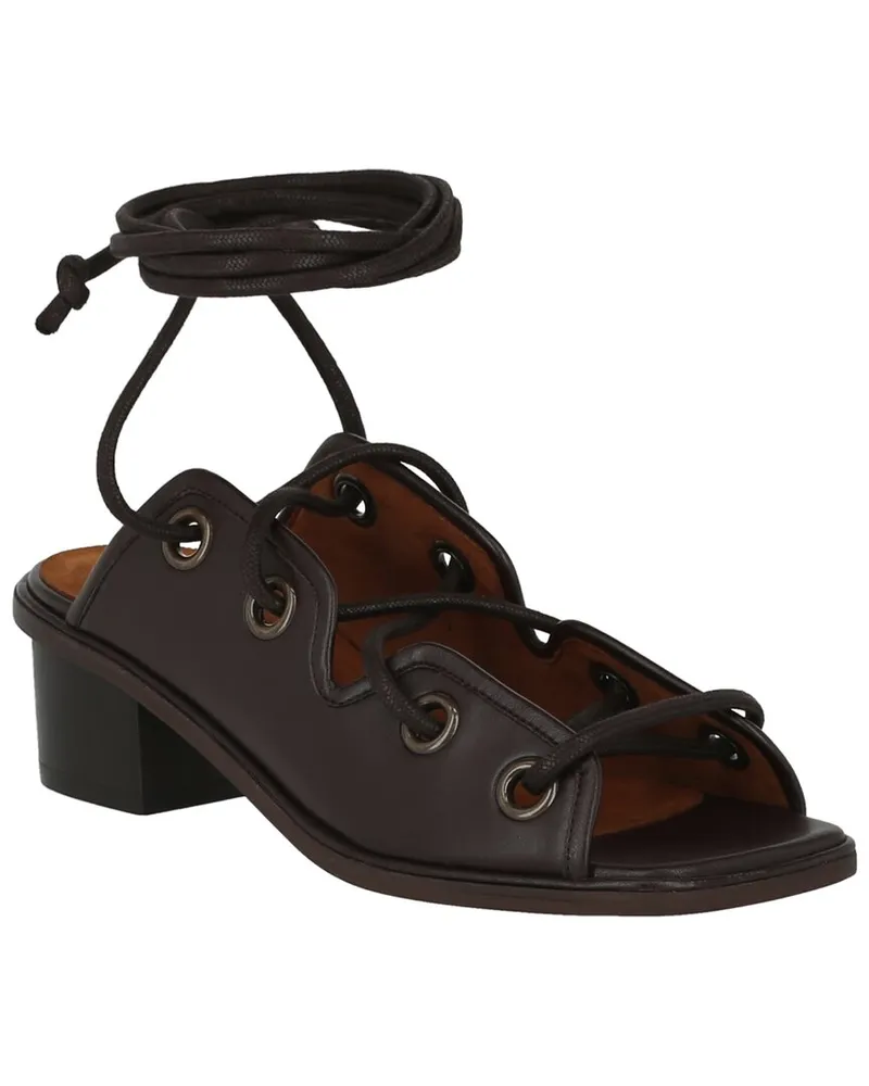 Stella McCartney Maia Lace-Up Sandal Brown