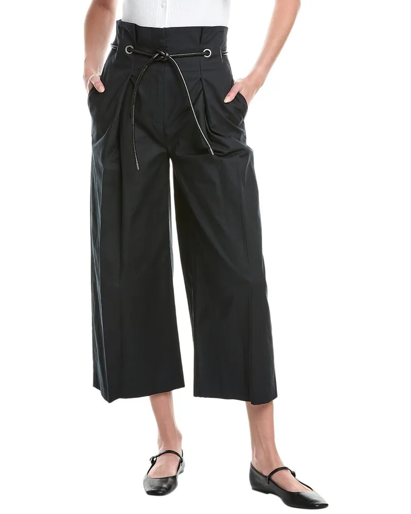 3.1 phillip lim Cropped Wide Leg Pant Black