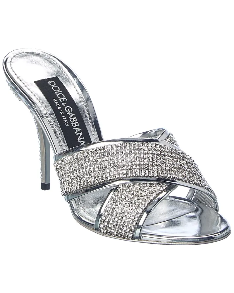 Dolce & Gabbana Crystal Mesh Sandal Nocolor