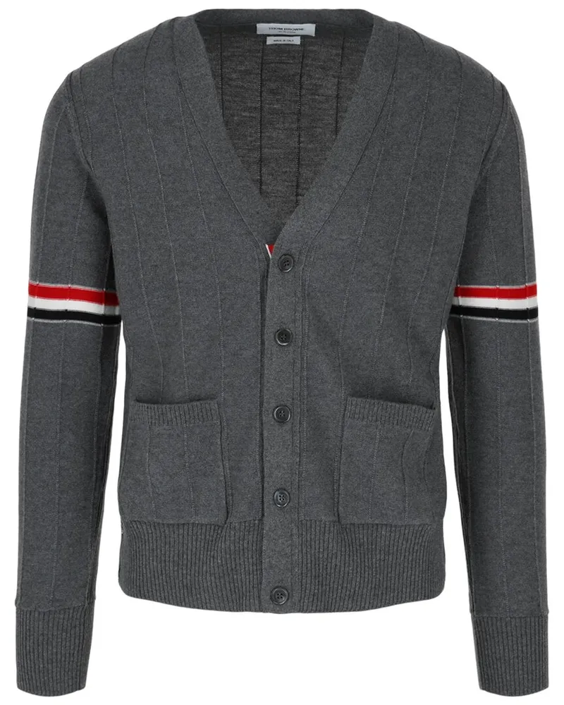 Thom Browne Wool V-Neck Cardigan Nocolor