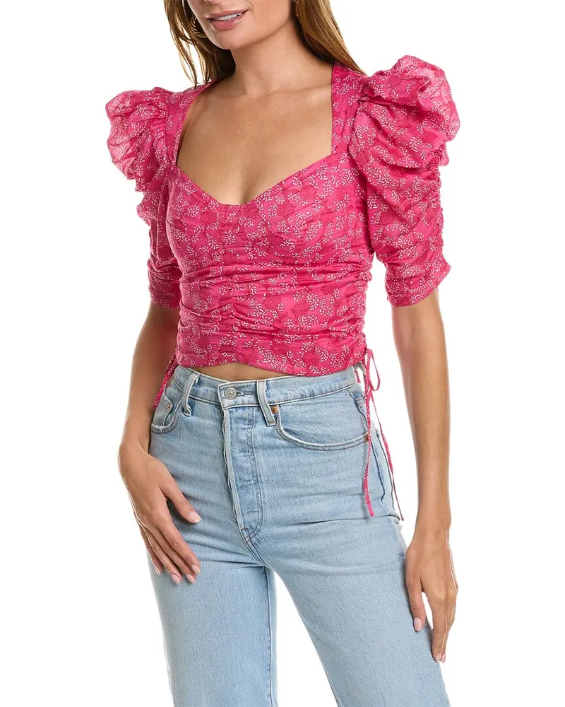 Isabel Marant Etoile Galaor Top Pink