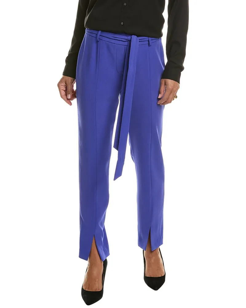 Elie Tahari Slim Sash Pant Blue