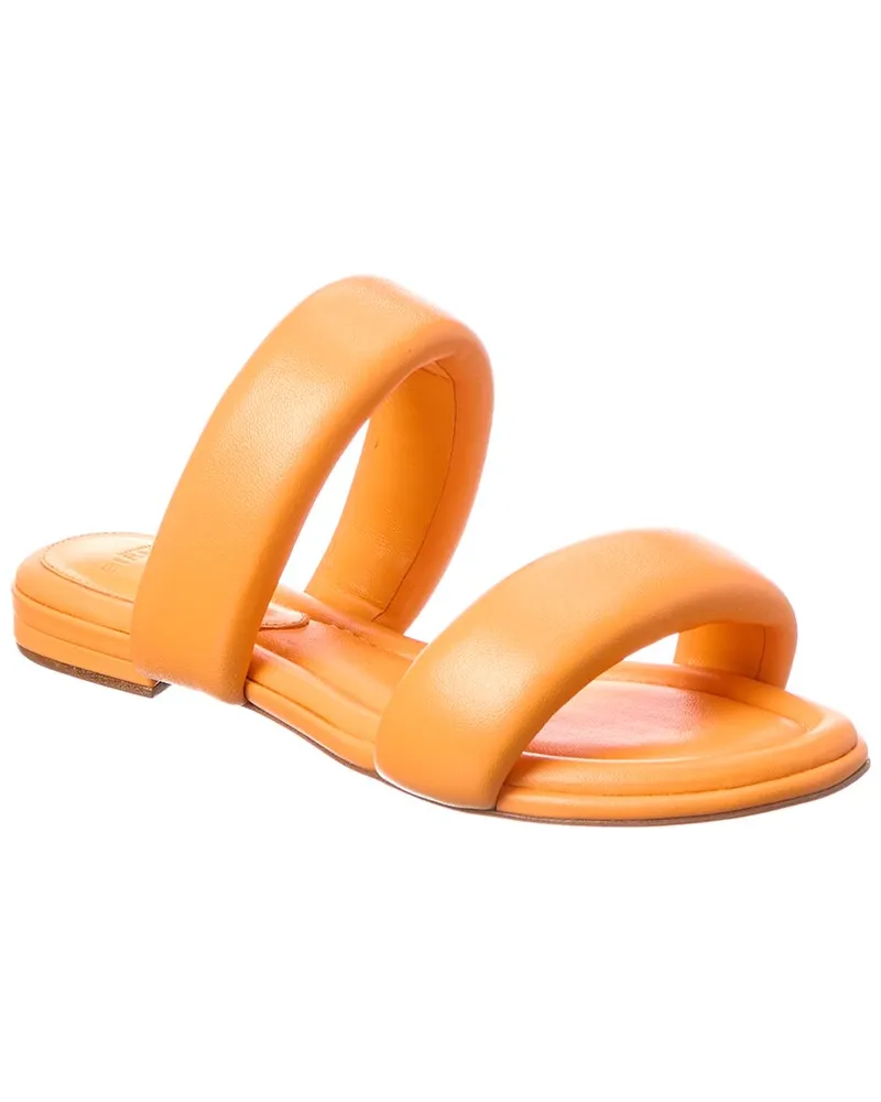 Alexandre Birman Lilla Leather Sandal Orange