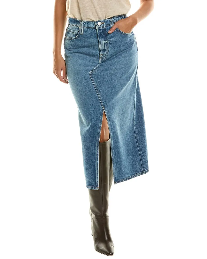Frame Denim The Midaxi Skirt Blue