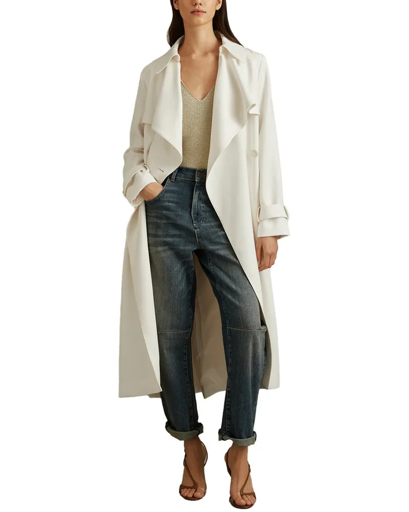 Reiss Etta Trench Coat White
