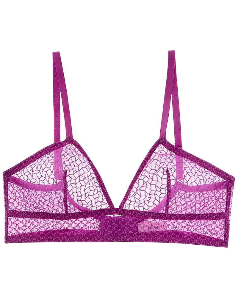ELSE Kaleidoscope Soft Triangle Bra Purple