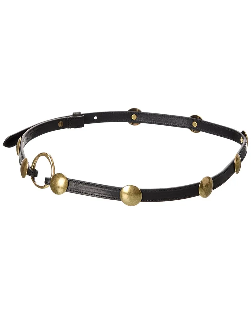 Isabel Marant Karlo Leather Belt Black