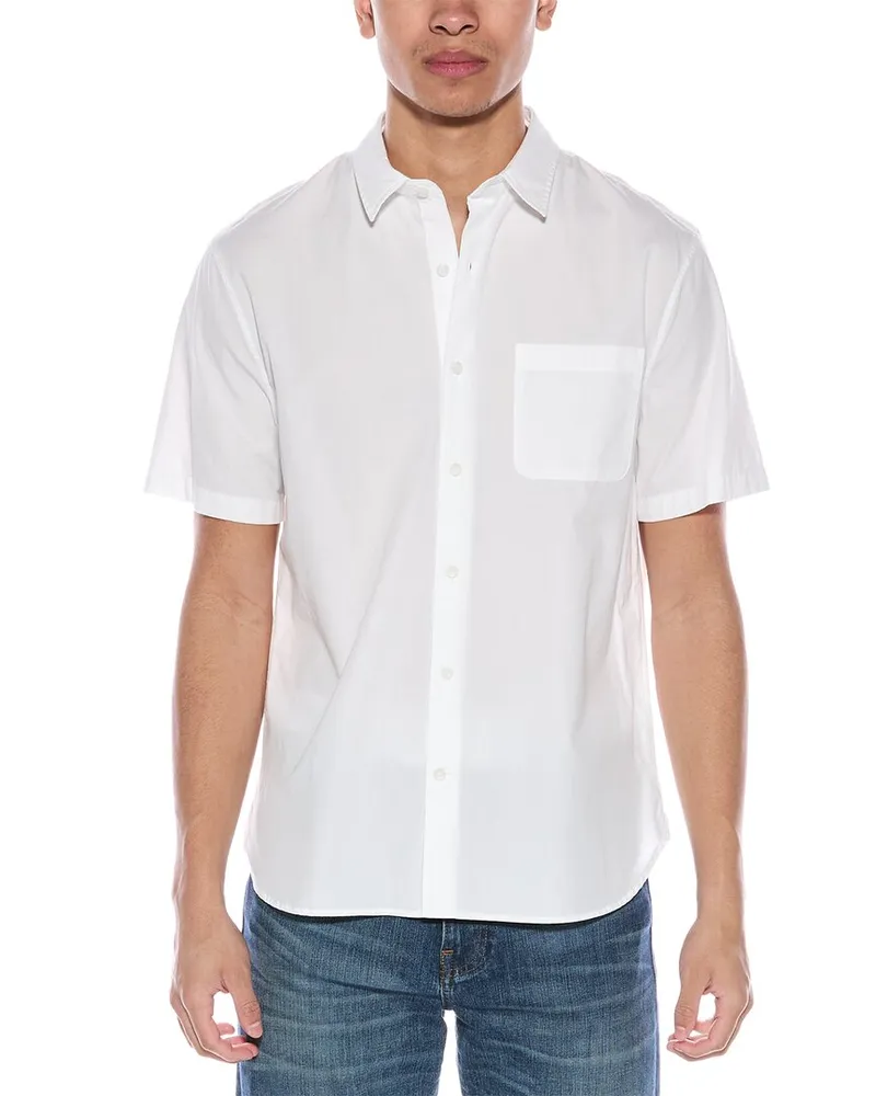 Vince Poplin Shirt White