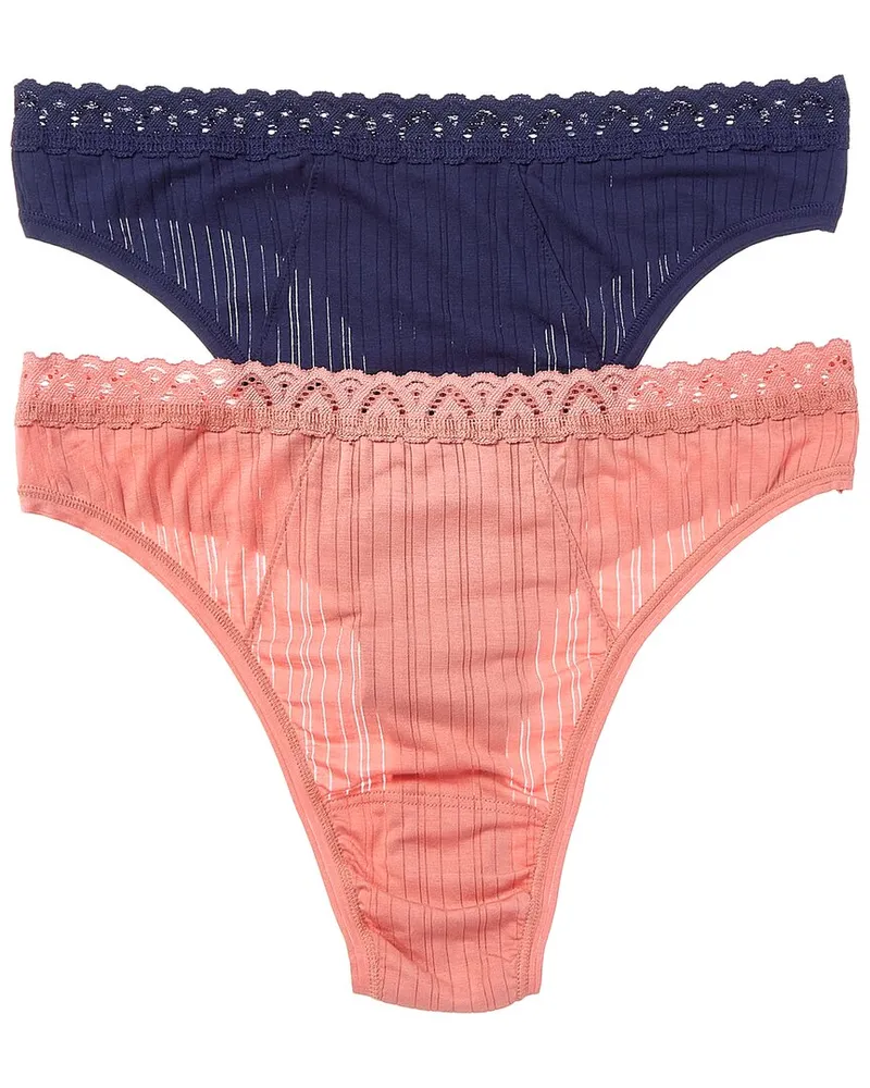 Hanky Panky 2pk High-Cut Thong Nocolor