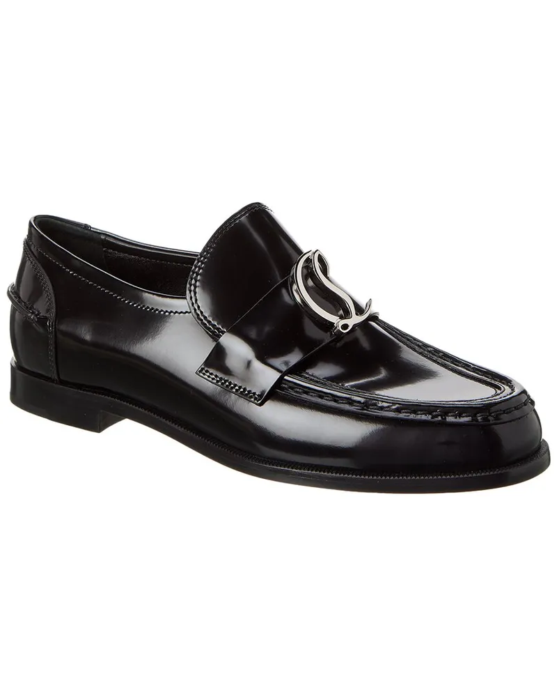 Christian Louboutin CL Moc Leather Loafer Black