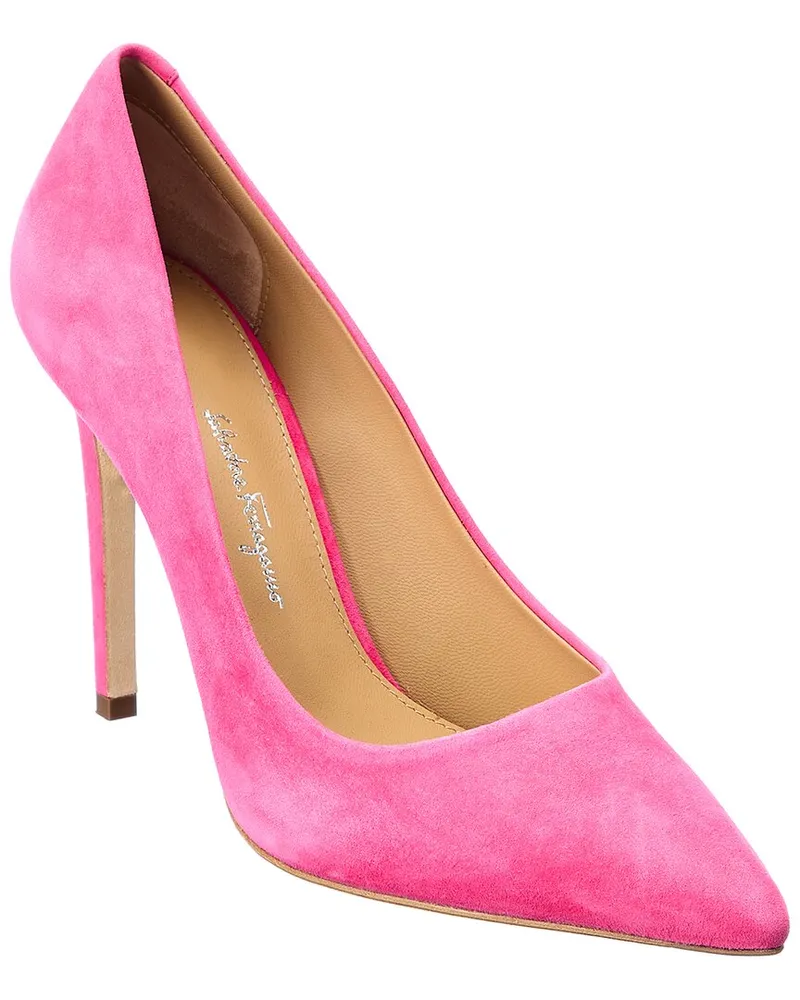 Ferragamo Ilary X5 Suede Pump Pink