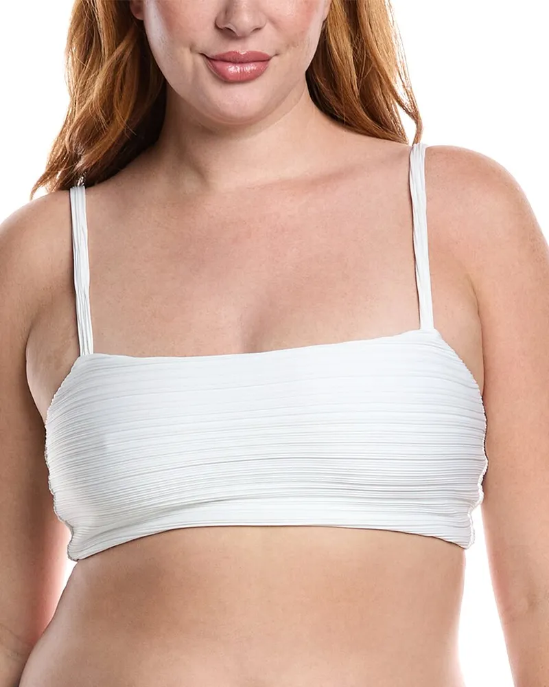 Mara Hoffman Sia Bikini Top White