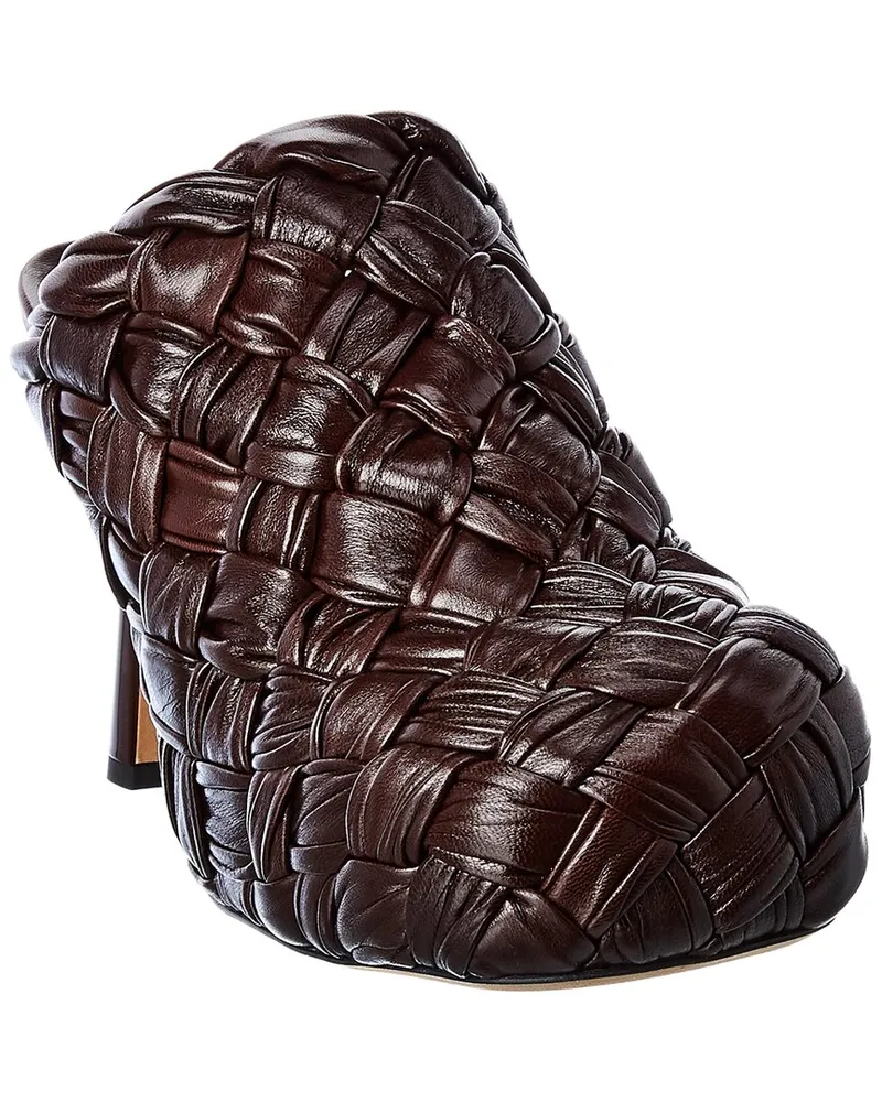 Bottega Veneta The Bold Leather Mule Brown