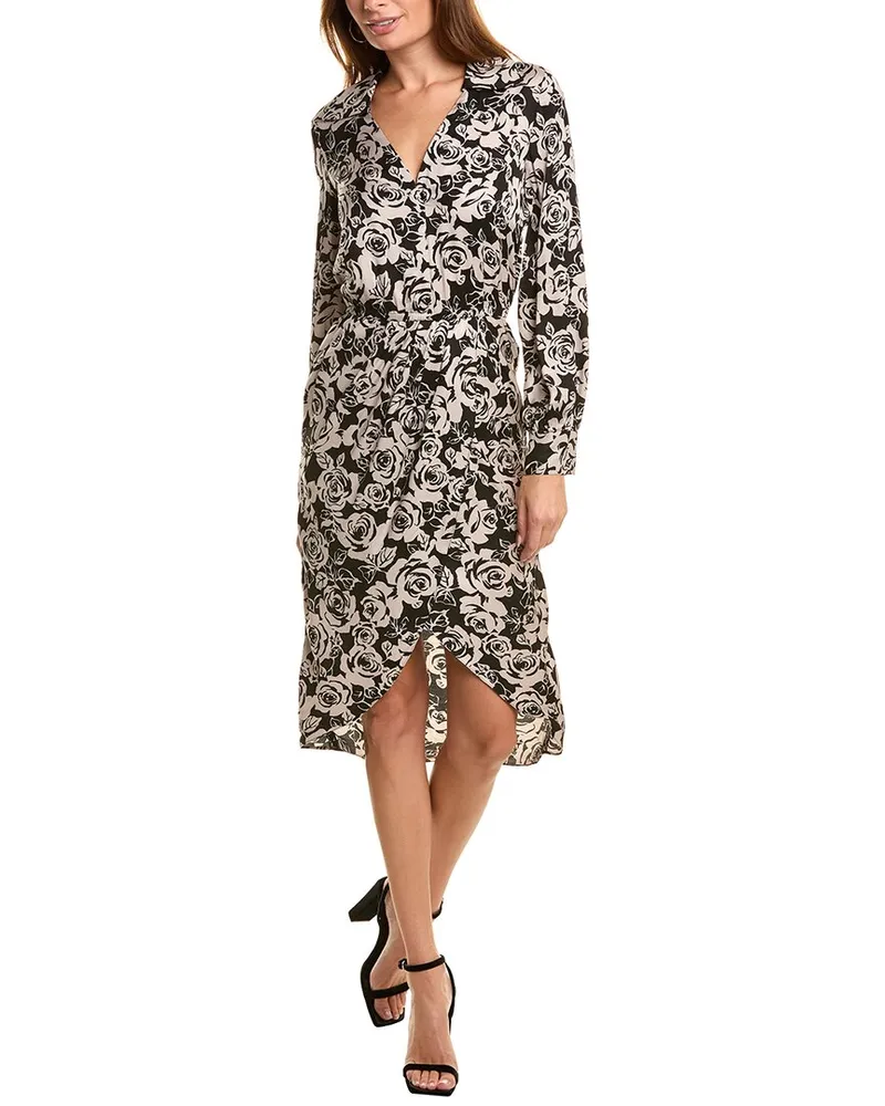 The Kooples Rose Midi Dress Beige