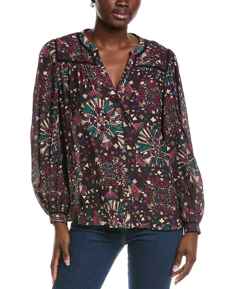 ba&sh Faizae Chemise Top Purple