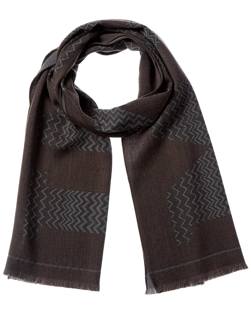 Missoni Wool Scarf Brown
