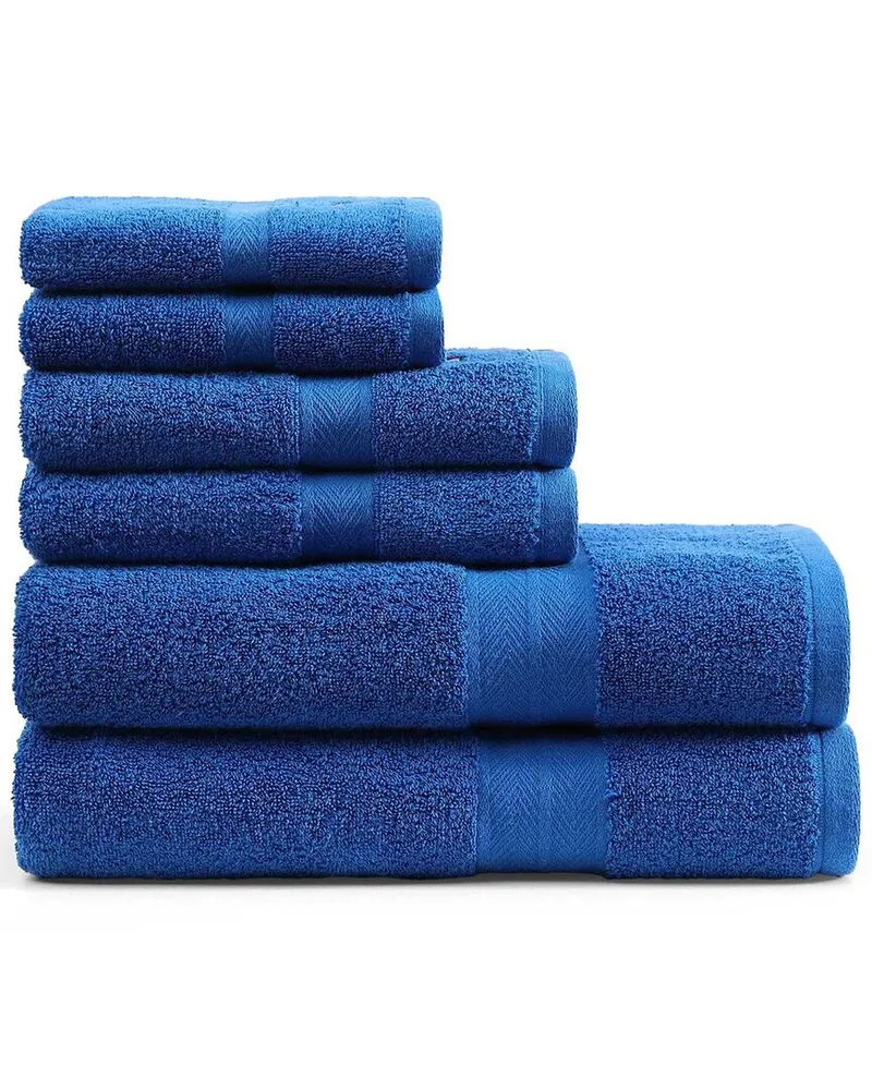 Tommy Hilfiger 200 Thread Count Modern American Solid Carded Cotton Z-Twist 6pc Towel Set Nocolor