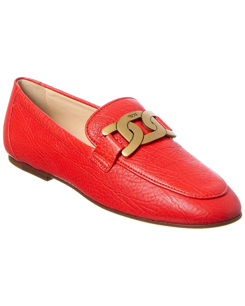 TOD'S TOD’s Cuoio Leather Loafer Red