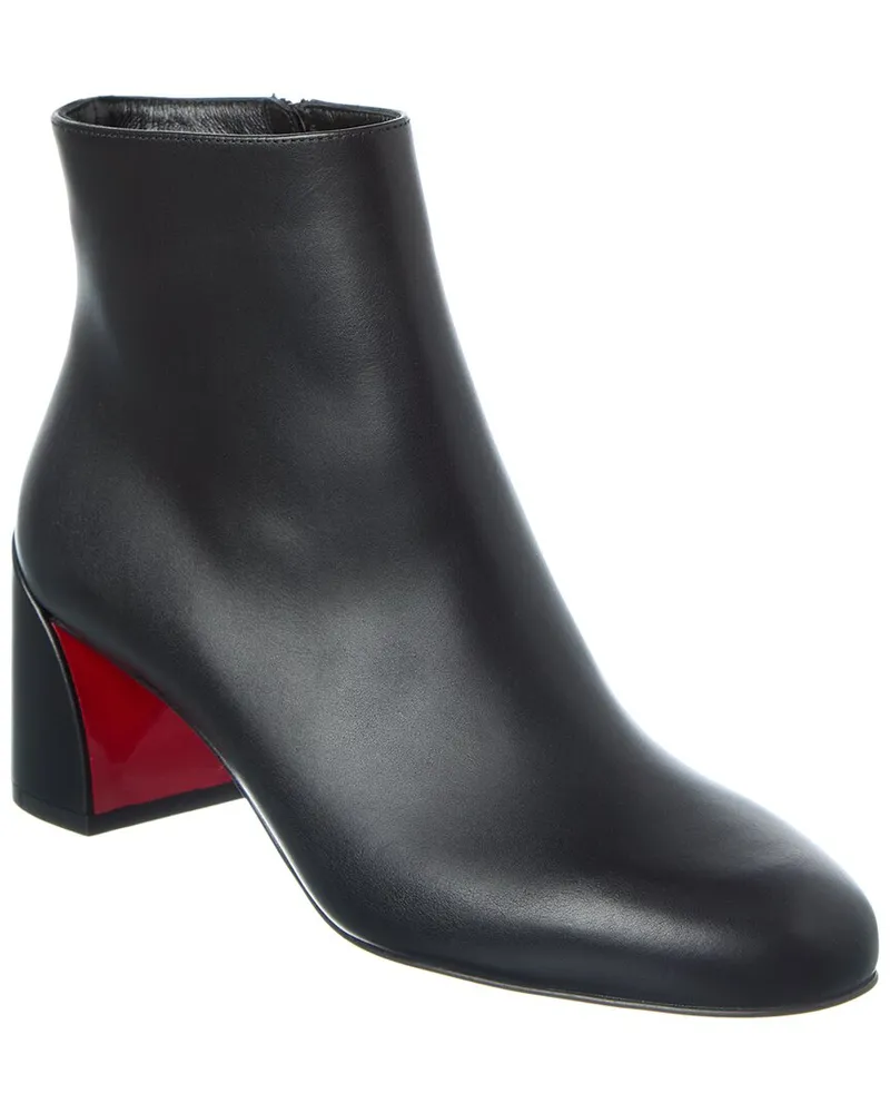 Christian Louboutin Jane 55 Leather Bootie Black