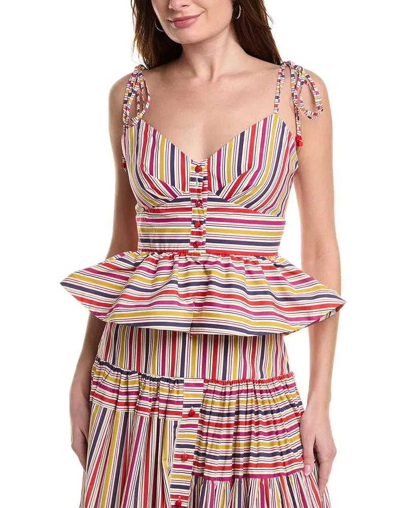 Silvia Tcherassi Fiorella Top Yellow