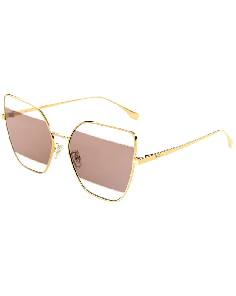 Fendi Women's FE40015U 61mm Sunglasses Gold
