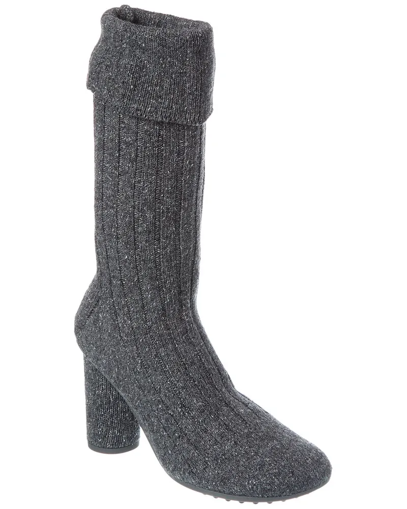 Bottega Veneta Atomic Wool Sock Boot Grey