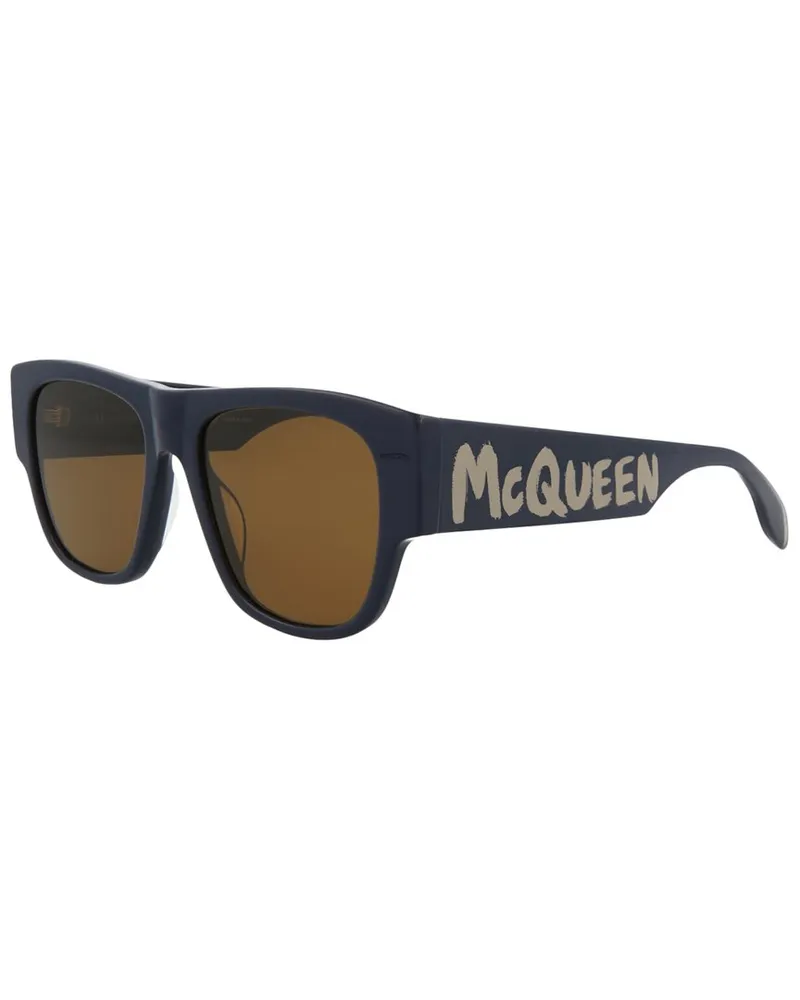 Alexander McQueen Men's AM0328S 54mm Sunglasses Blue
