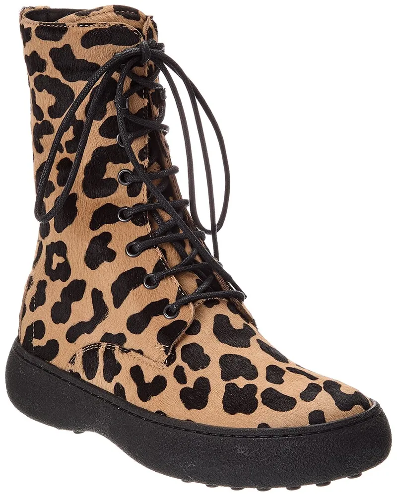 TOD'S Lace-Up Suede Boot Nocolor