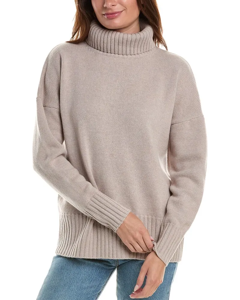 Hanro Oversized Turtleneck Wool Sweater Nocolor