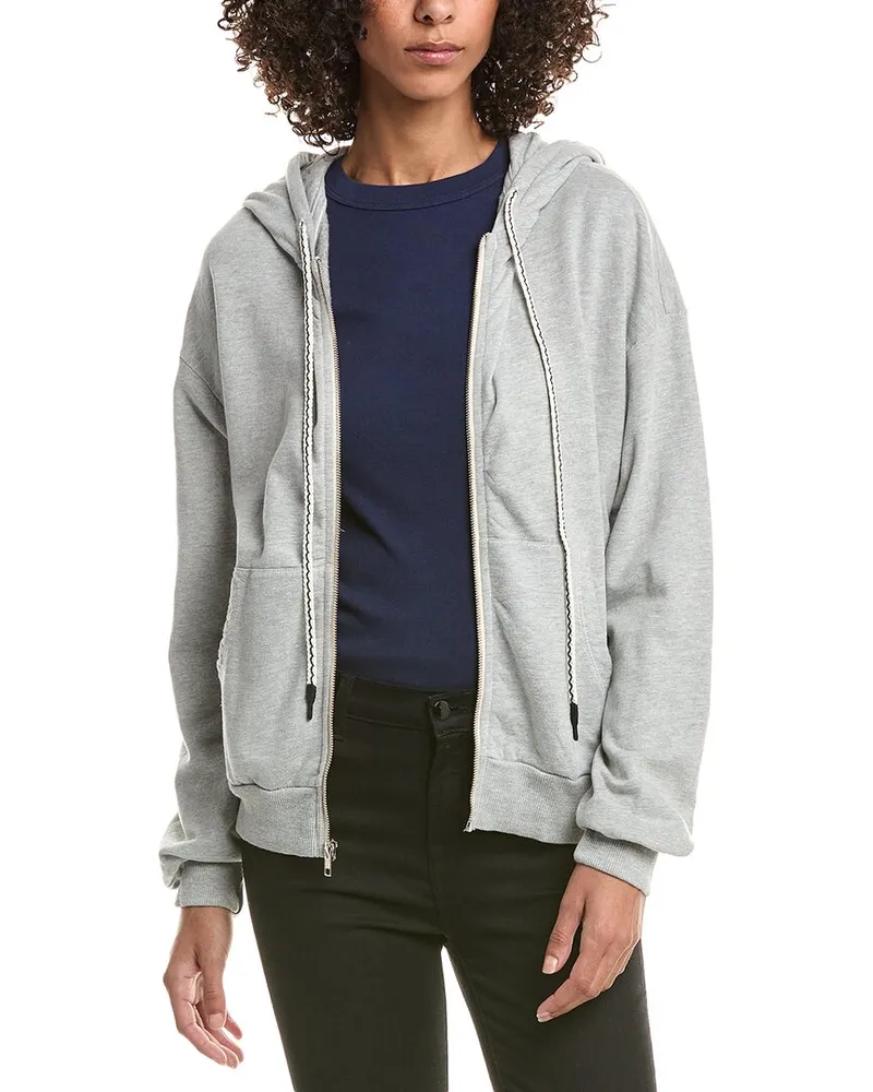 Michael Stars Naomi Zip-Up Hoodie Grey