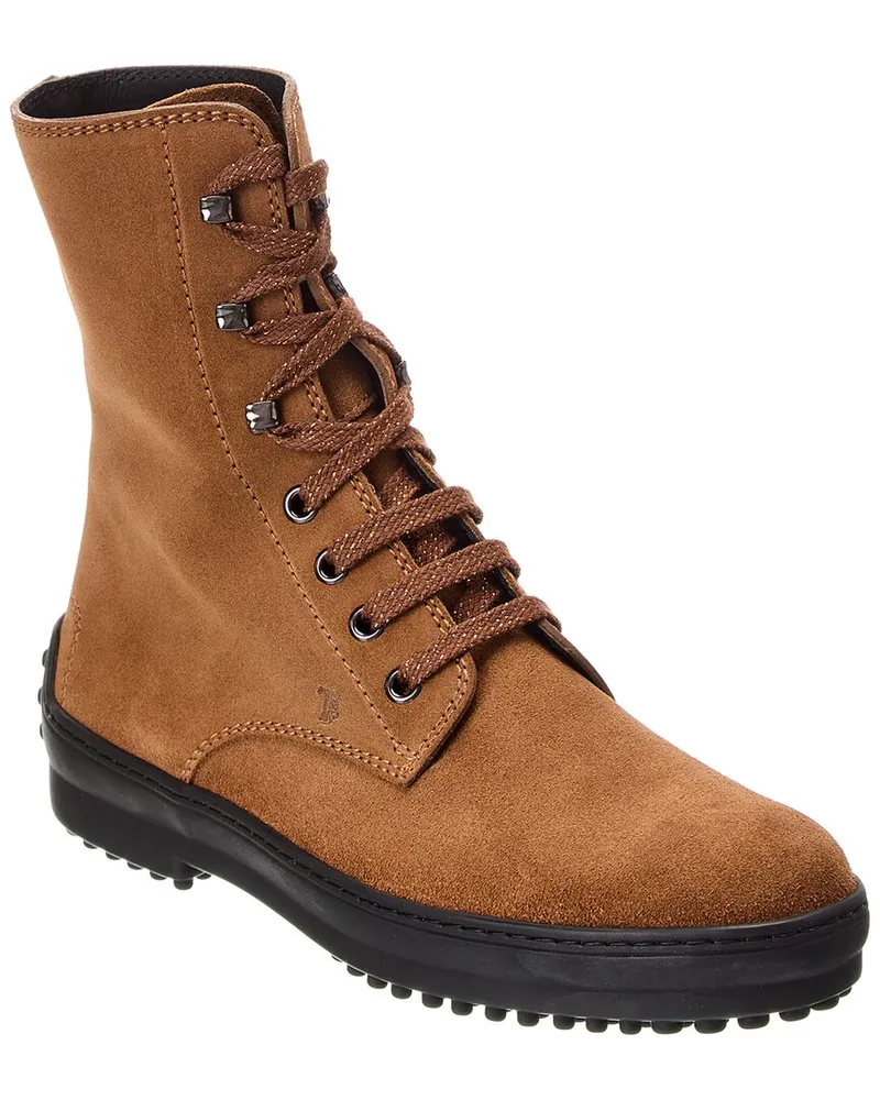 TOD'S TODs Gommini Cassetta Suede Boot Brown