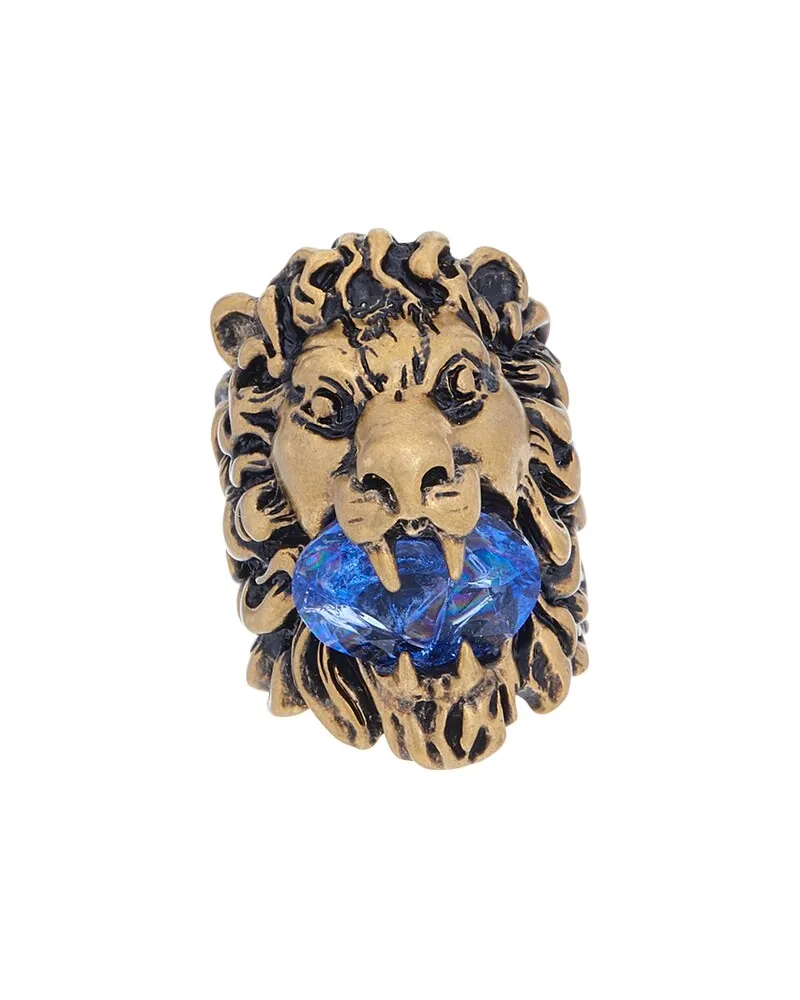 Gucci Feline Blue Crystal Ring Nocolor