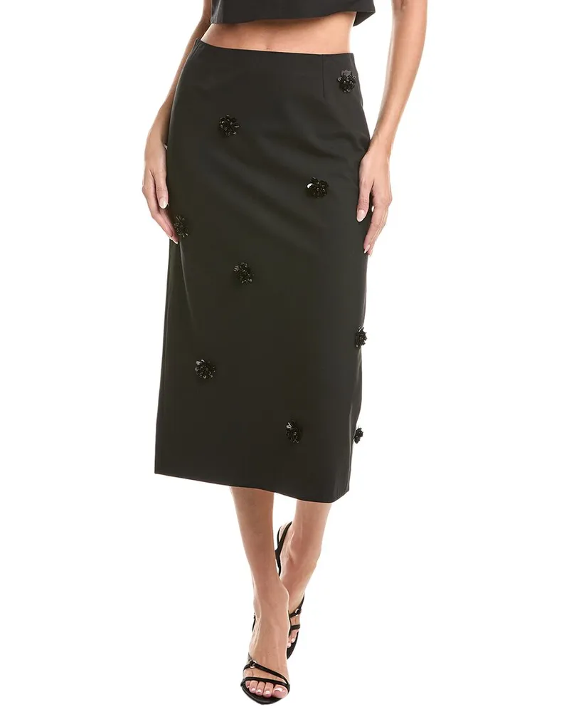 Cinq à Sept Dot Abbie Skirt Black