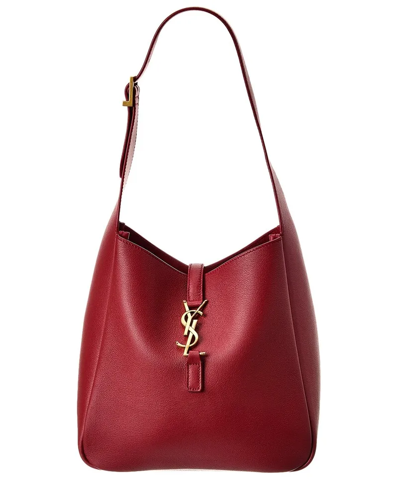 Saint Laurent Le 5 A 7 Small Leather Hobo Bag Nocolor