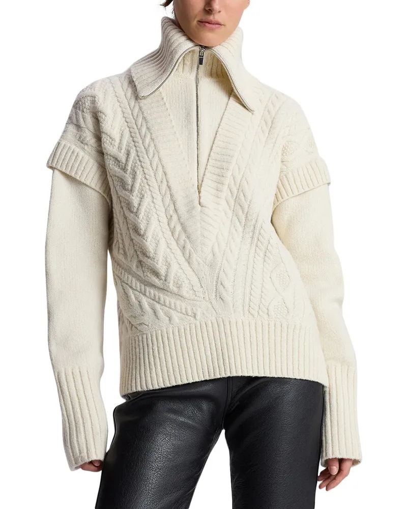 A.L.C. Callie Wool-Blend Sweater White
