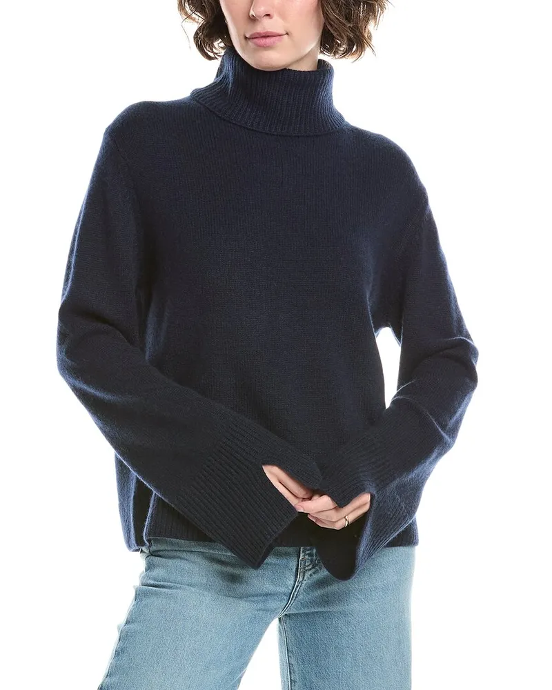 No Name NONAME Essential Turtleneck Cashmere Sweater Blue
