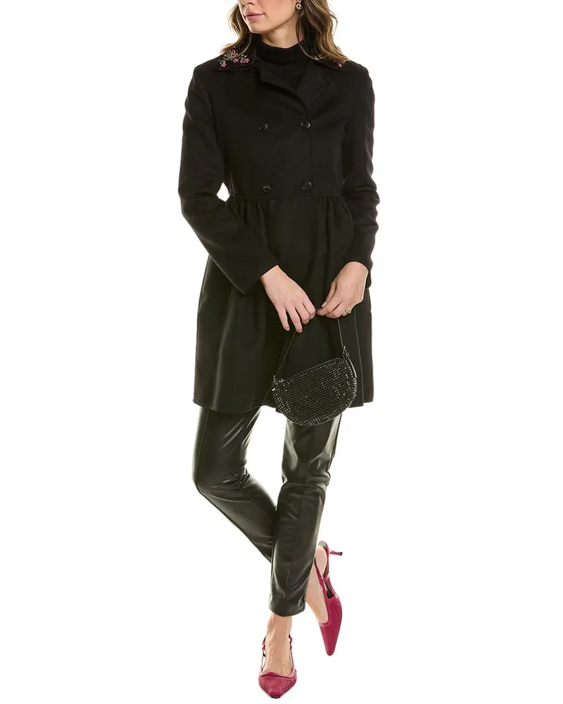 Valentino Garavani Wool Coat Black